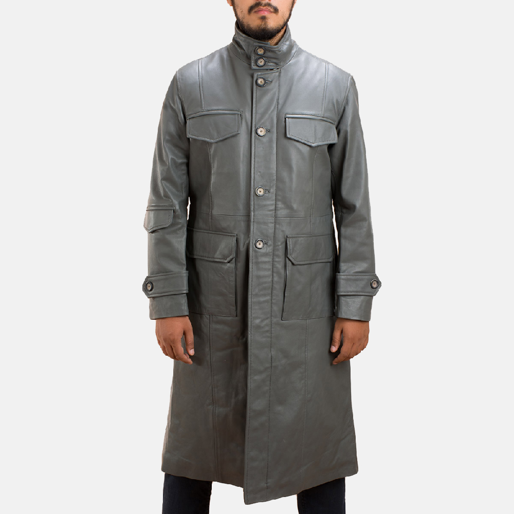 Men long leather coat Mens Leather Jackets. The leather jacket is a men’s wardrobe must-have! We’ve got all the latest styles, from rebel-cool in timeless black, or sleek and contemporary.
